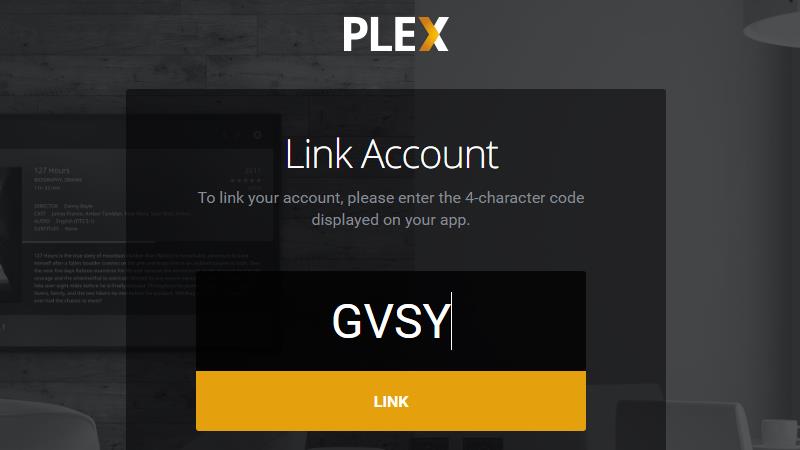 Where to Enter a 4-Digit Code on Plex
